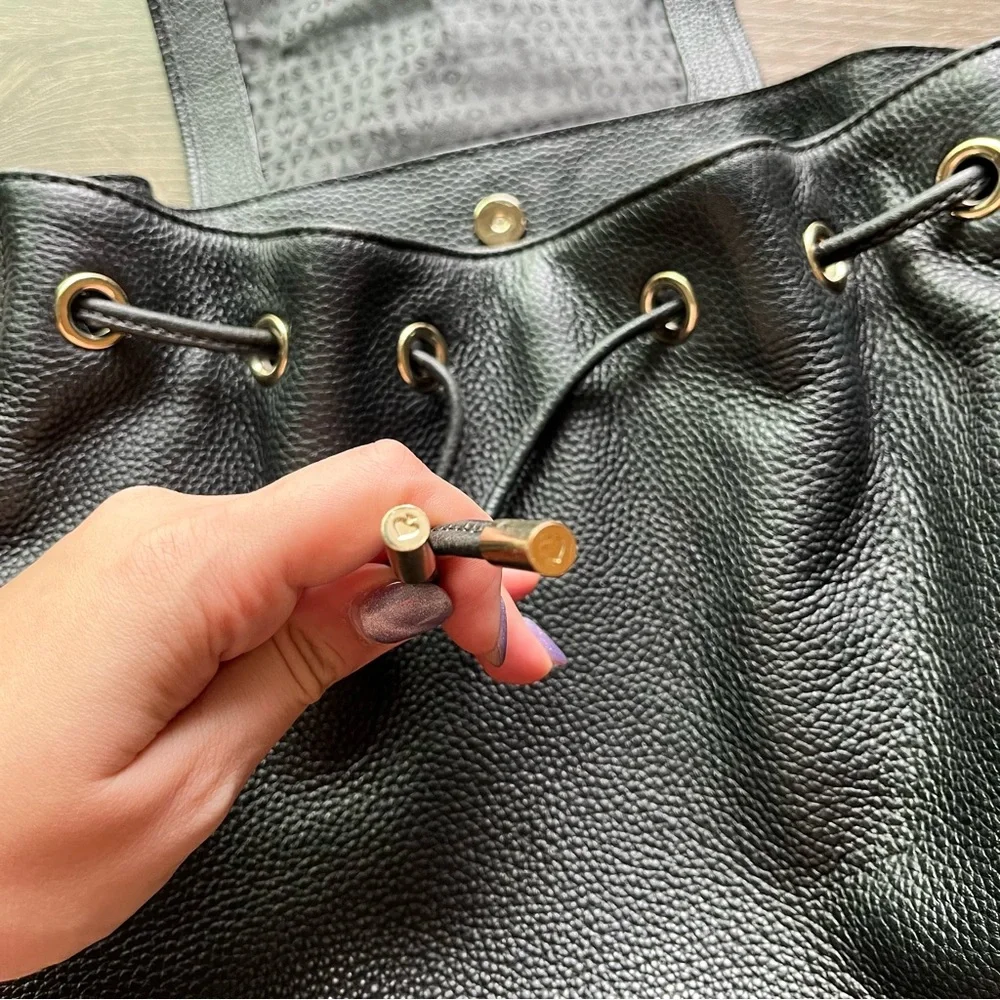 Kate Spade Black Cinch Backpack